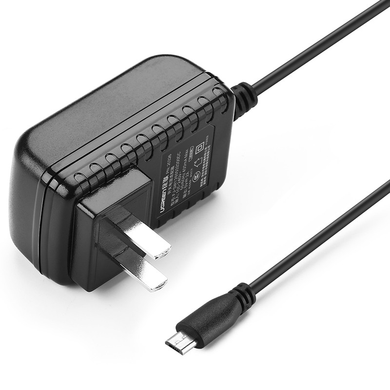 綠聯(lian) 5V-2A電(dian)源适配(pei)器(qi) 标準Micro USB接口通(tong)用(yong)充電(dian)器(qi)HUB供電(dian)專(zhuan)用(yong)