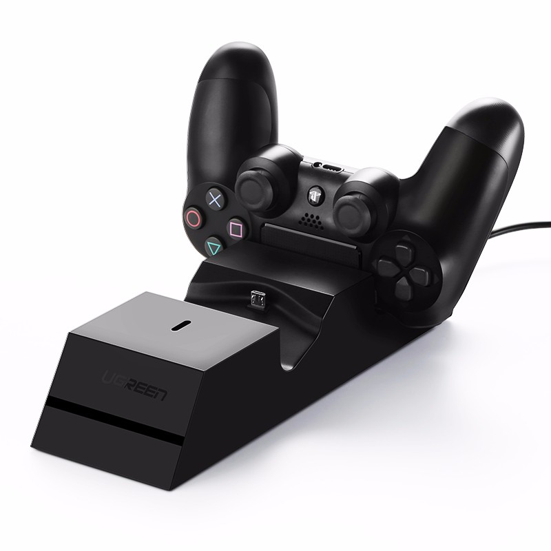 綠聯(lian)PS4遊戲手柄充電(dian)器(qi) 5V2A手柄座充