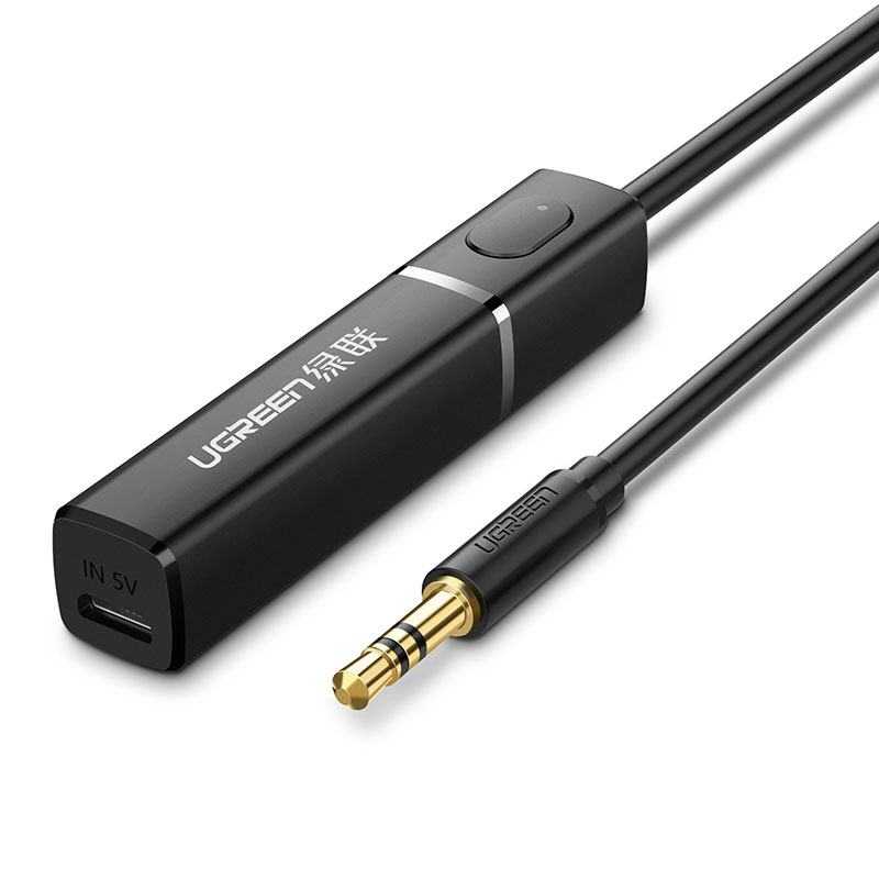 綠聯(lian)藍牙髮(fa)射器(qi),3.5mm音頻口連接音響電(dian)視藍牙4.2