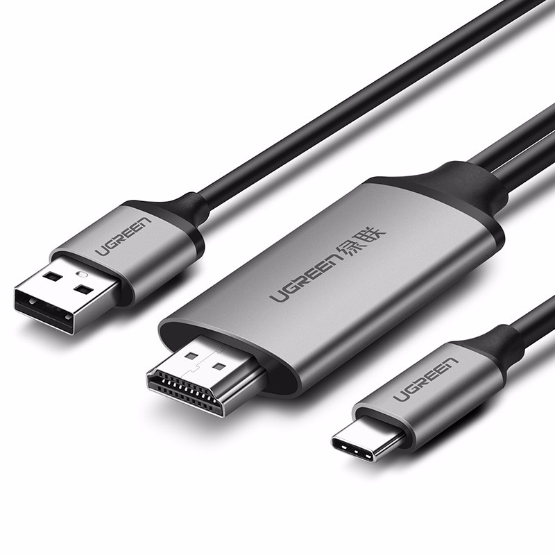 綠聯(lian)Type-C轉HDMI,華爲(wei)Mate10三星S8手機(jī)連接電(dian)視投(tou)屏線(xiàn)