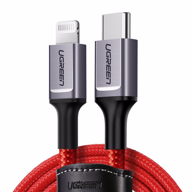 綠聯(lian)usb-c轉lightning快充線(xiàn)編織款
