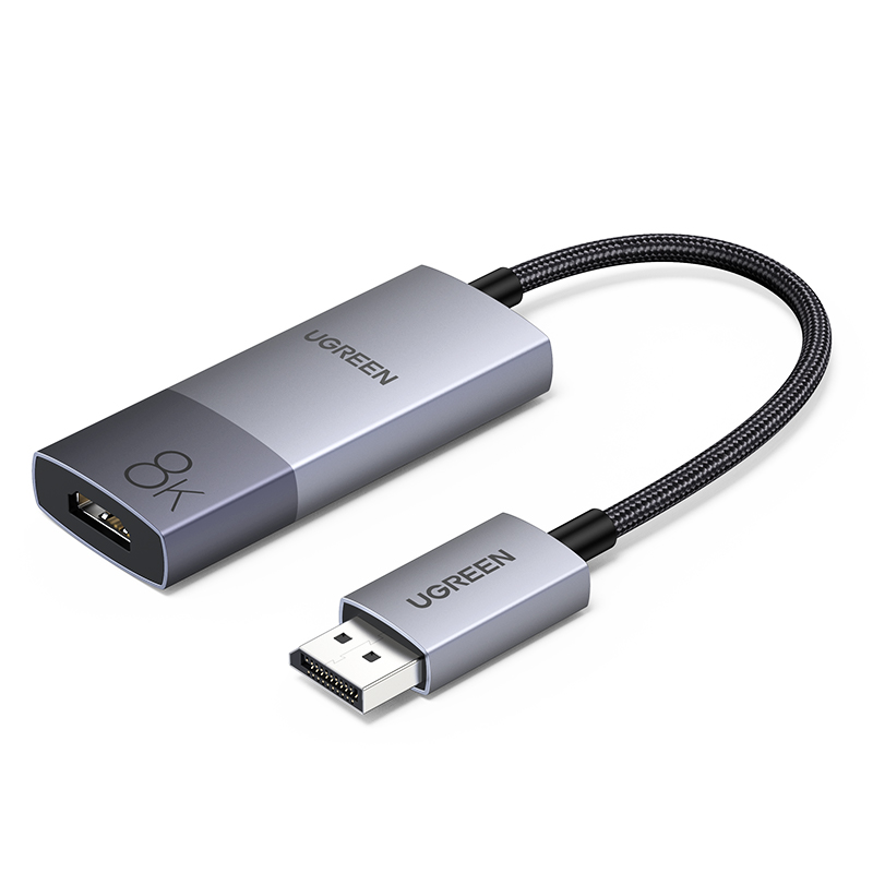 綠聯(lian)DP轉HDMI2.1投(tou)屏轉換器(qi)