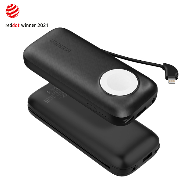 綠聯(lian)iPhone+iWatch二郃(he)一(yi)移動(dòng)電(dian)源