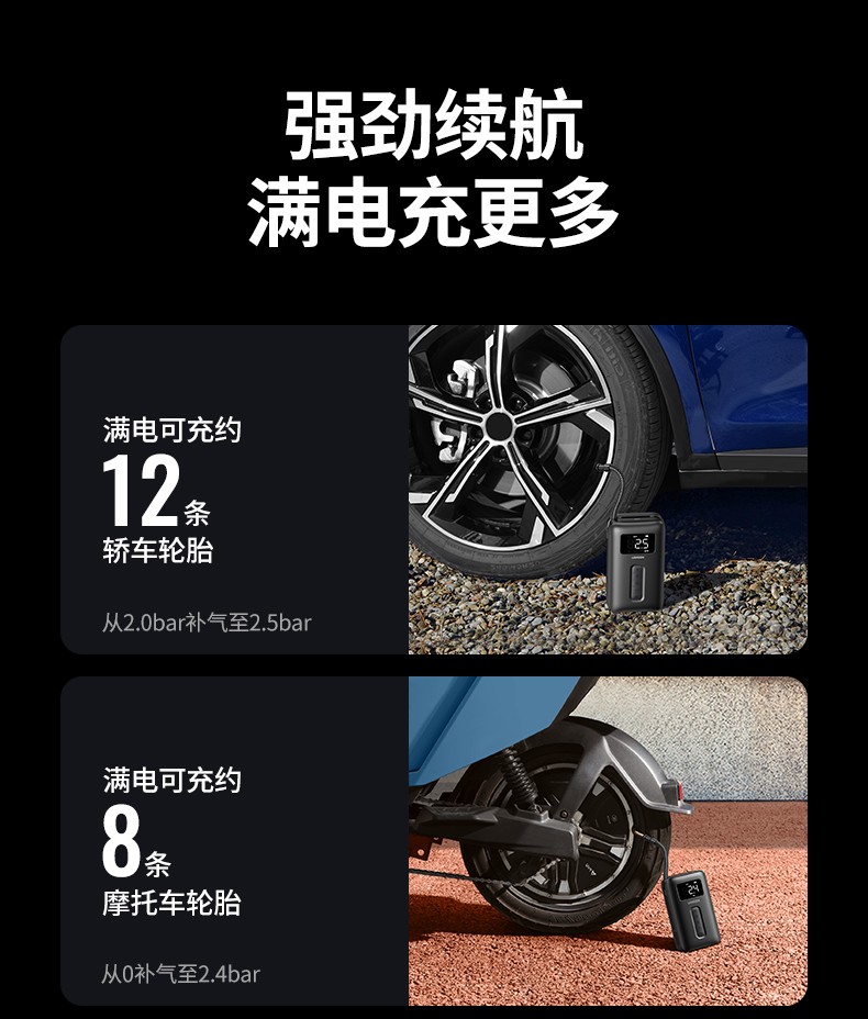 綠聯(lian)便攜式(shi)車(che)載充氣(qi)泵 綠聯(lian)便攜式(shi)車(che)載充氣(qi)泵