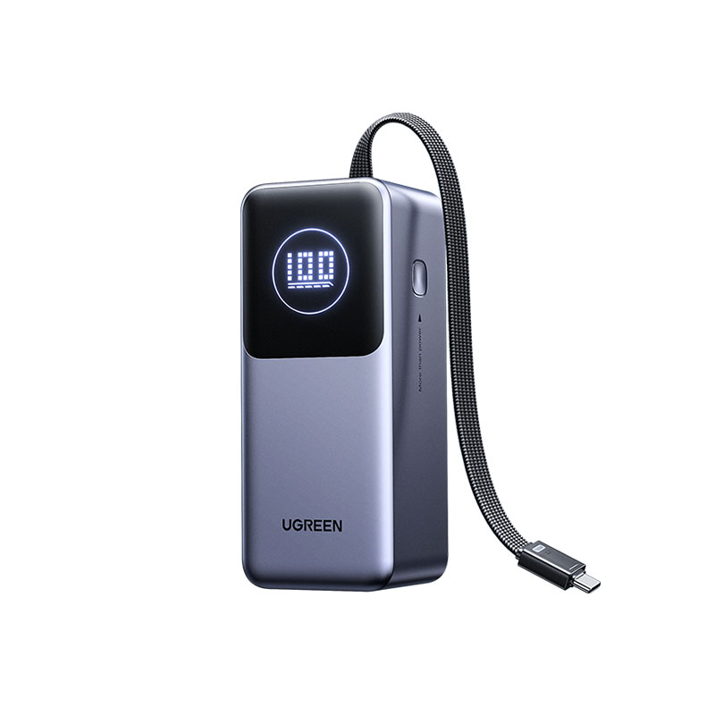 綠聯(lian) 能(néng)量湃Pro 130W 自帶線(xiàn) 快充移動(dòng)電(dian)源