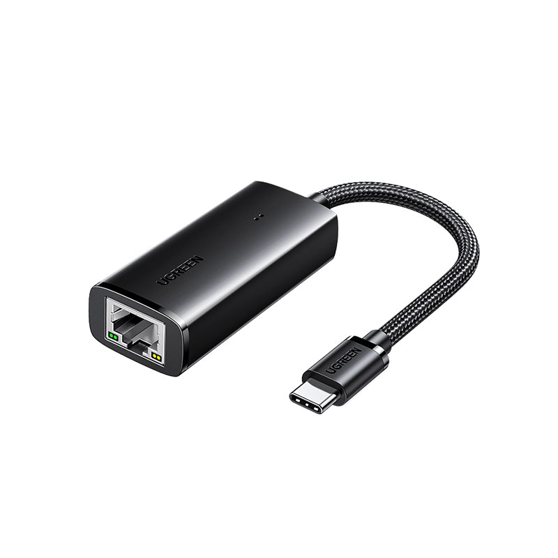 綠聯(lian) USB3.0千兆編織網卡 Type-C轉RJ45 多(duo)設(shè)備(bei)适用(yong)