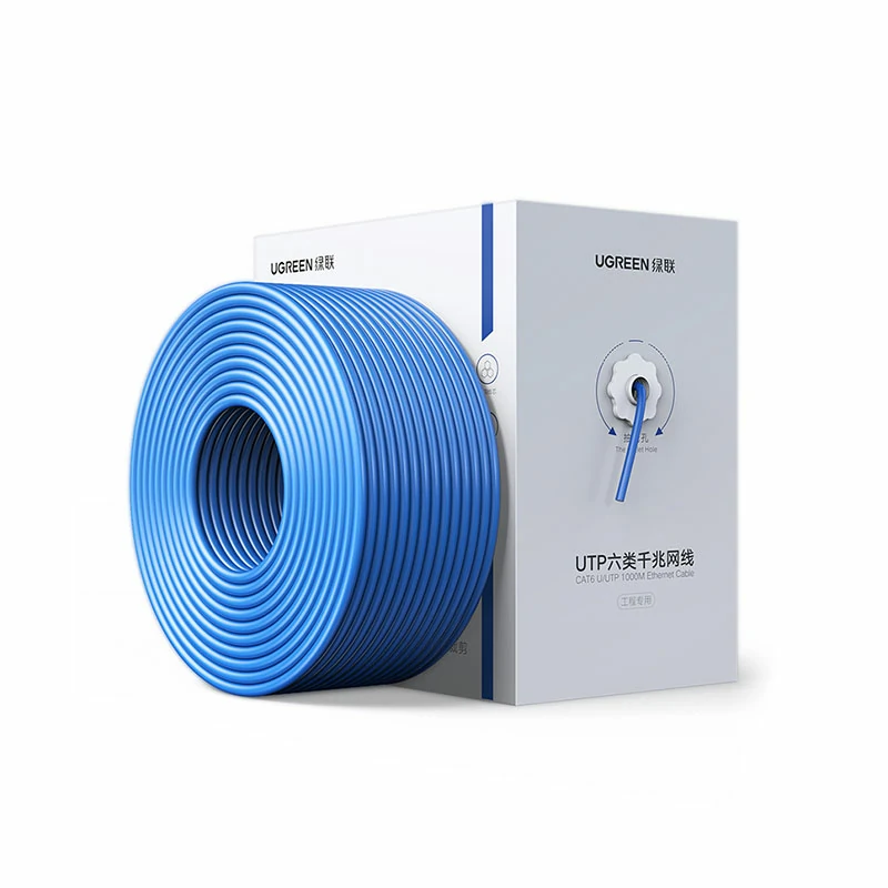 綠聯(lian)六類千兆非(fei)屏蔽純銅網絡箱線(xiàn)