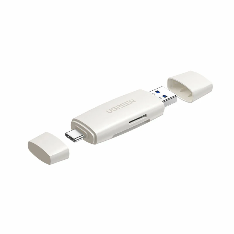 綠聯(lian)USB3.0讀卡器(qi) Type-C/USB-A雙口雙卡同讀