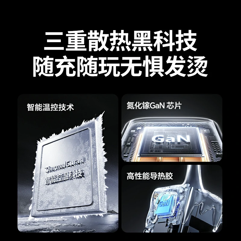綠聯(lian) 65W 四口氮化镓快充套裝(zhuang)