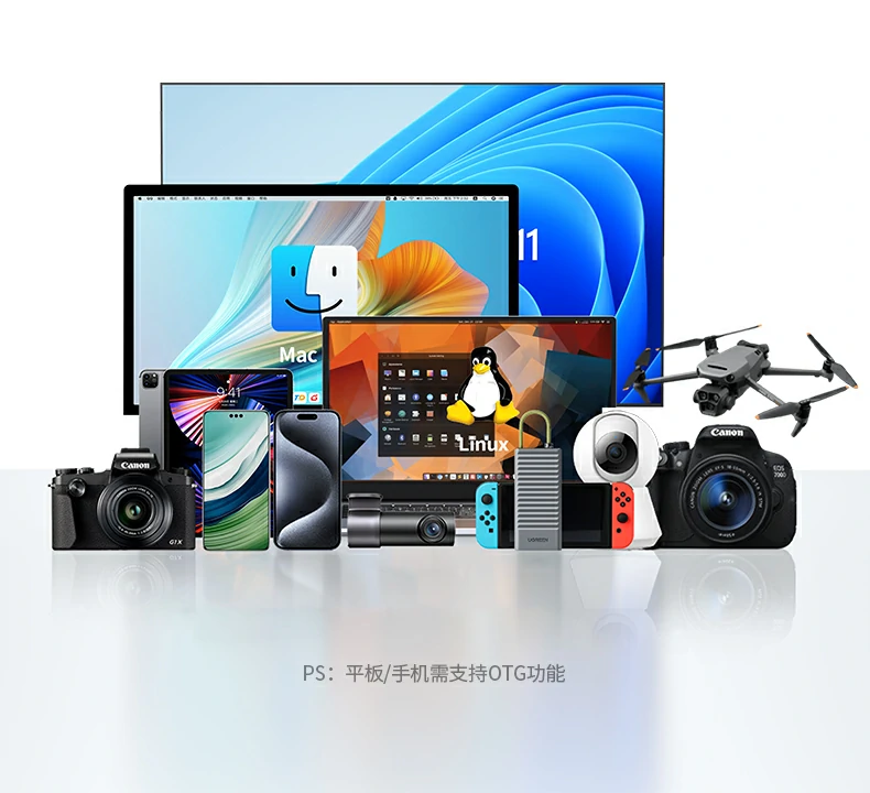 綠聯(lian)CM856矽膠套防滑紋增強握持感 綠聯(lian)CM856-85098收納讀卡器(qi)矽膠保護套內(nei)側防滑紋