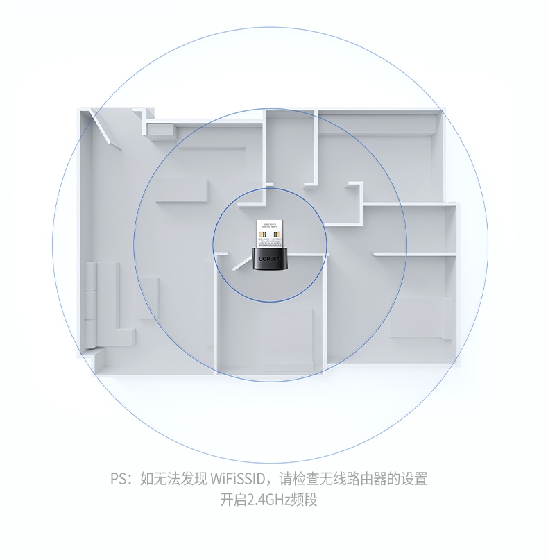 綠聯(lian)CM860 2.4GHz抗幹擾設(shè)計(ji) 避開藍牙頻段 信(xin)号純淨 綠聯(lian)CM860 2.4GHz抗幹擾設(shè)計(ji) 避開藍牙頻段 信(xin)号純淨