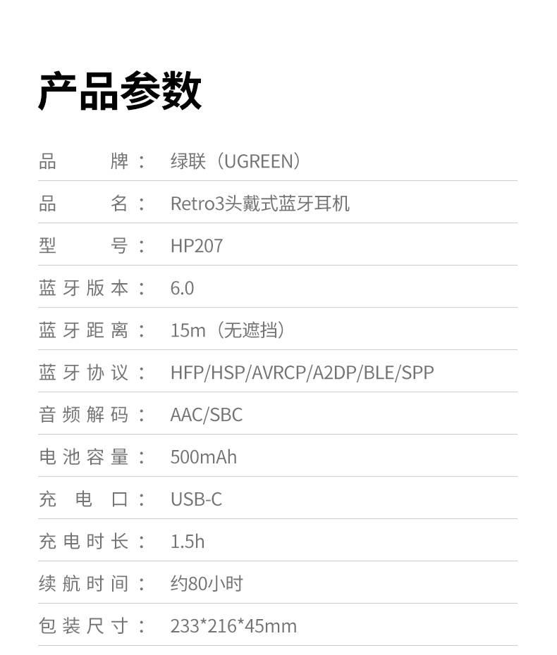 綠聯(lian)HP207 智能(néng)省電(dian)模式(shi) 延長(zhang)使用(yong)時間 綠聯(lian)HP207 智能(néng)省電(dian)模式(shi) 延長(zhang)使用(yong)時間