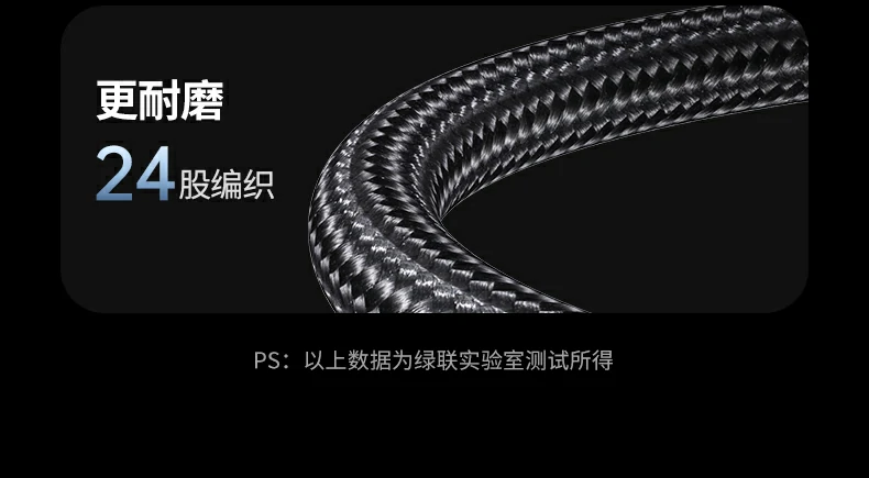 UGREEN L507快充線(xiàn)，安(an)全耐用(yong)品(pin)質(zhi)保證