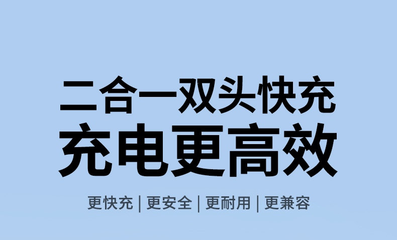 UGREEN綠聯(lian)-品(pin)質(zhi)新(xin)體(ti)驗(yàn),數(shu)碼選綠聯(lian) 綠聯(lian)L527雙Type-C二郃(he)一(yi)數(shu)據線(xiàn)PD100W快充展(zhan)示圖