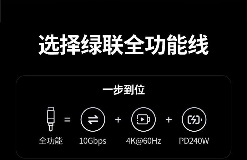 UGREEN綠聯(lian)-品(pin)質(zhi)新(xin)體(ti)驗(yàn),數(shu)碼選綠聯(lian) L701全功能(néng)數(shu)據線(xiàn)240W高(gao)功率筆(bǐ)記本(ben)電(dian)腦充電(dian)場(chang)景