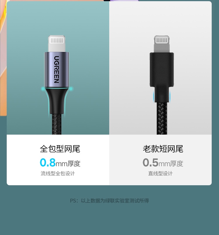 綠聯(lian)US304 PD20W快充線(xiàn) 實測(ce)高(gao)效充電(dian) 綠聯(lian)US304 PD20W快充線(xiàn) 實測(ce)高(gao)效充電(dian)